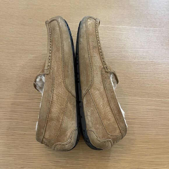 Men's Ugg Australia Size 11 Ascot Moccasin Slippers Chestnut Brown - Picture 6 of 8